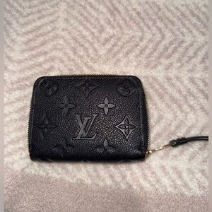 Louis Vuitton Black Embossed Wallet